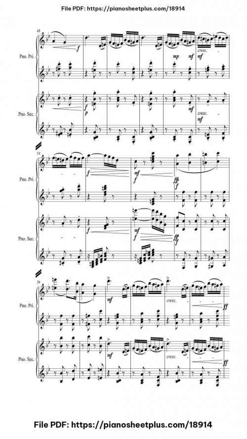 The Nutcracker Suite by Pyotr Ilyich Tchaikovsky Level Mid-Advanced 35 The Nutcracker Suite piano sheet music free pdf