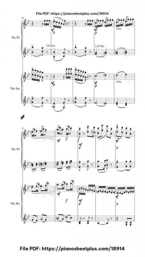 The Nutcracker Suite by Pyotr Ilyich Tchaikovsky Level Mid-Advanced 33 The Nutcracker Suite piano sheet music free pdf