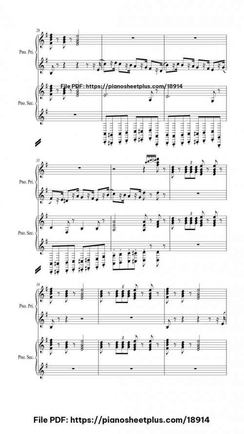 The Nutcracker Suite by Pyotr Ilyich Tchaikovsky Level Mid-Advanced 46 The Nutcracker Suite piano sheet music free pdf