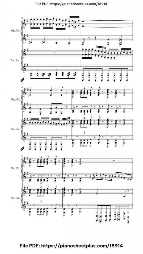 The Nutcracker Suite by Pyotr Ilyich Tchaikovsky Level Mid-Advanced 48 The Nutcracker Suite piano sheet music free pdf