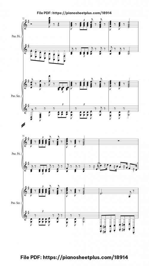 The Nutcracker Suite by Pyotr Ilyich Tchaikovsky Level Mid-Advanced 51 The Nutcracker Suite piano sheet music free pdf