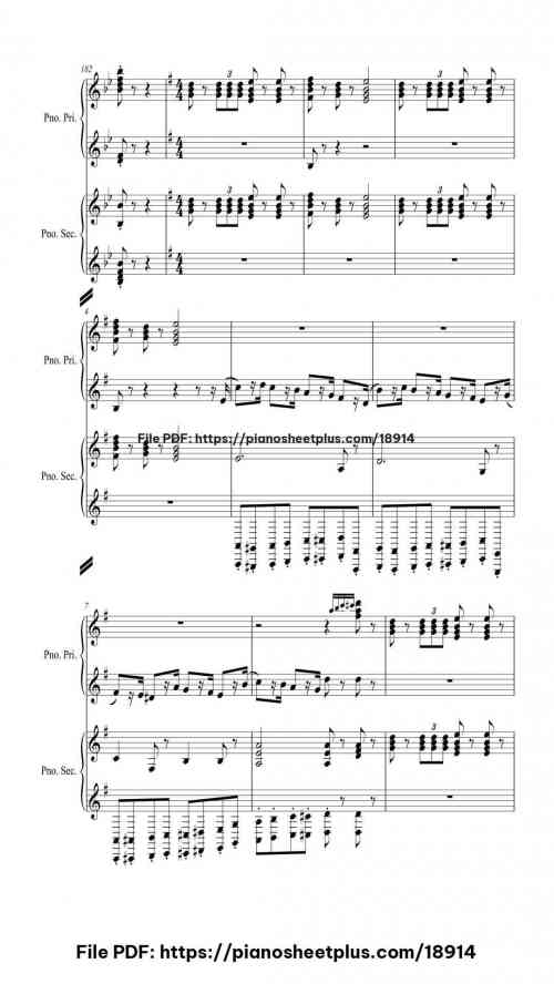 The Nutcracker Suite by Pyotr Ilyich Tchaikovsky Level Mid-Advanced 43 The Nutcracker Suite piano sheet music free pdf
