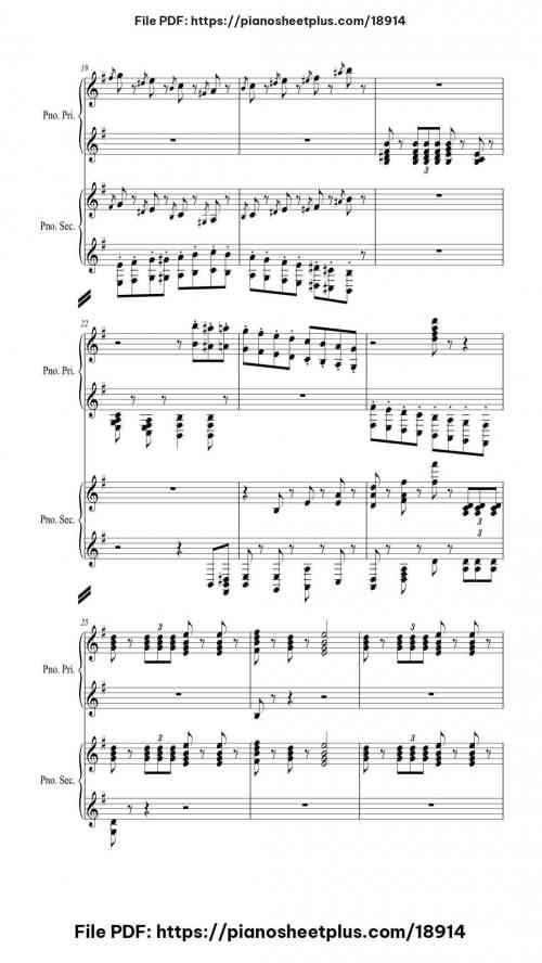The Nutcracker Suite by Pyotr Ilyich Tchaikovsky Level Mid-Advanced 45 The Nutcracker Suite piano sheet music free pdf