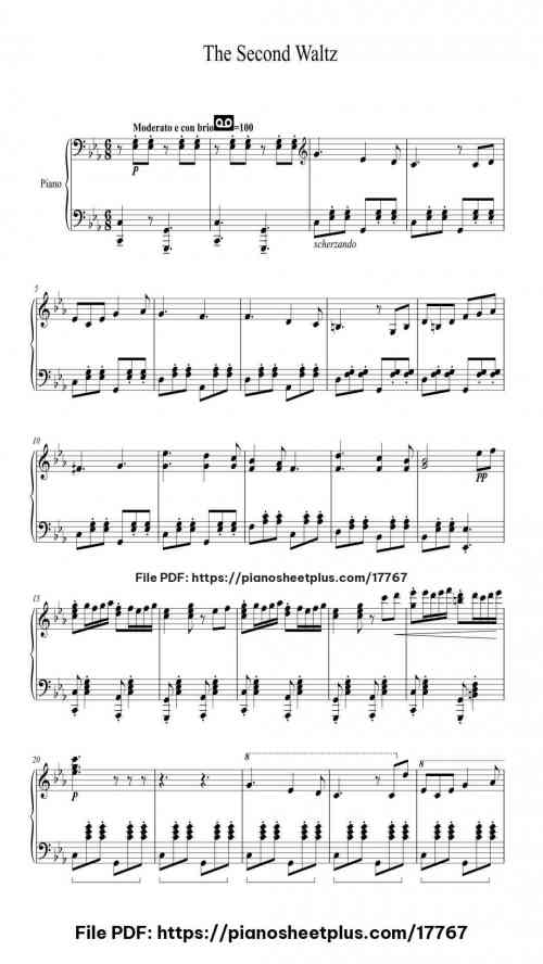 The Second Waltz, Op. 99a by Dmitri Shostakovich Level Intermediate 9 The Second Waltz, Op. 99a by Dmitri Shostakovich Level Intermediate