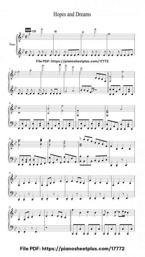 Undertale – Hopes and Dreams by Toby Fox Level Intermediate 6 Undertale – Hopes and Dreams by Toby Fox Level Intermediate