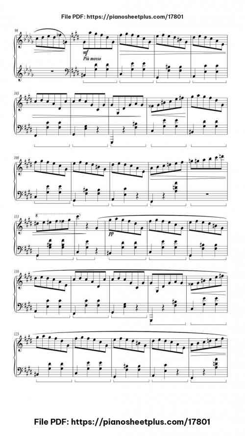 Waltz in C-Sharp Minor, Op. 64, No. 2 by Frédéric Chopin Level Mid-Advanced 11 Waltz in C-Sharp Minor, Op. 64, No. 2 piano sheet music free pdf