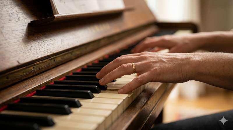 Correct hand position — curved fingers relaxed wrist — is one of the first things self taught beginners get wrong without realizing