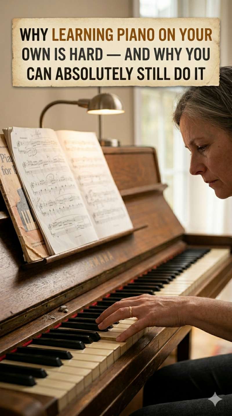 Why Learning Piano on Your Own Is Hard (And Why You Can Still Do It)